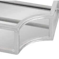 Ciel 6 in. x 18 in. x 3 in. Silver Metal Floating Decorative Wall Shelf Without Brackets by Kate and Laurel 10 Ciel 6 in. x 18 in. x 3 in. Silver Metal Floating Decorative Wall Shelf Without Brackets by Kate and Laurel -Kate and Laurel Shop silver kate and laurel decorative shelving 218869 77 1000
