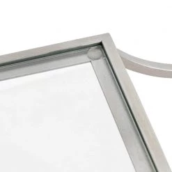 Ciel 6 in. x 24 in. x 18 in. Silver Metal Floating Decorative Wall Shelf Without Brackets by Kate and Laurel -Kate and Laurel Shop silver kate and laurel decorative shelving 219652 fa 1000