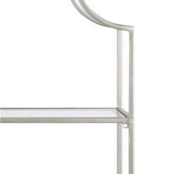 Ciel 6 in. x 20 in. x 30 in. Silver Metal Floating Decorative Wall Shelf Without Brackets by Kate and Laurel 10 Ciel 6 in. x 20 in. x 30 in. Silver Metal Floating Decorative Wall Shelf Without Brackets by Kate and Laurel -Kate and Laurel Shop silver kate and laurel decorative shelving 219656 77 1000