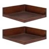 Levie 12 in. x 4 in. x 12 in. Walnut Brown Decorative Wall Shelf by Kate and Laurel