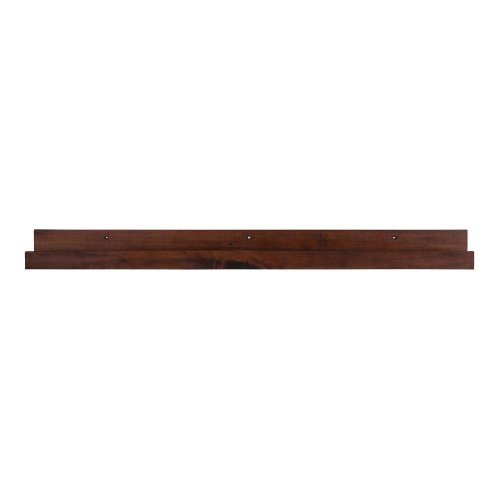 Levie 42 in. x 4 in. x 4 in. Walnut Brown Decorative Wall Shelf by Kate and Laurel 6 Levie 42 in. x 4 in. x 4 in. Walnut Brown Decorative Wall Shelf by Kate and Laurel - Image 4