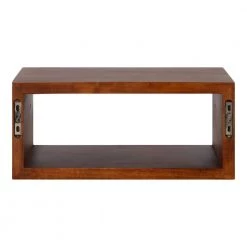 Holt 8 in. x 18 in. x 8 in. Walnut Brown Wood Floating Decorative Wall Shelf Without Brackets by Kate and Laurel -Kate and Laurel Shop walnut brown kate and laurel decorative shelving 218125 77 1000