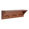 Hinter 5.00 in. x 18.00 in. x 5.00 in. Walnut Brown Wood Floating Decorative Wall Shelf with Hooks by Kate and Laurel -Kate and Laurel Shop walnut brown kate and laurel decorative shelving 219666 64 1000
