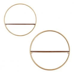 Maxfield 5 in. x 14 in. x 15 in. Walnut Brown Wood Floating Decorative Wall Shelf Without Brackets by Kate and Laurel -Kate and Laurel Shop walnut brown kate and laurel decorative shelving 219857 77 1000