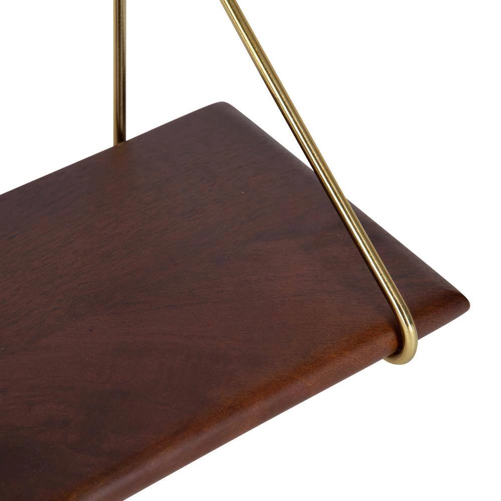 Palone 8.00 in. x 24.00 in. x 8.00 in. Walnut Brown Wood Floating Decorative Wall Shelf without Brackets by Kate and Laurel 5 Palone 8.00 in. x 24.00 in. x 8.00 in. Walnut Brown Wood Floating Decorative Wall Shelf without Brackets by Kate and Laurel - Image 3