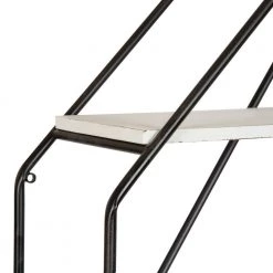 Lintz 30 in. x 31 in. x 7 in. White/Black Decorative Wall Shelf by Kate and Laurel 11 Lintz 30 in. x 31 in. x 7 in. White/Black Decorative Wall Shelf by Kate and Laurel -Kate and Laurel Shop white black kate and laurel decorative shelving 215329 1f 1000