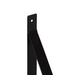 Sudbury 23.75 in. D 5.00 in. W 10.25 in. H White Wood Floating Decorative Wall Shelf with Hooks by Kate and Laurel -Kate and Laurel Shop white black kate and laurel decorative shelving 221643 fa 1000