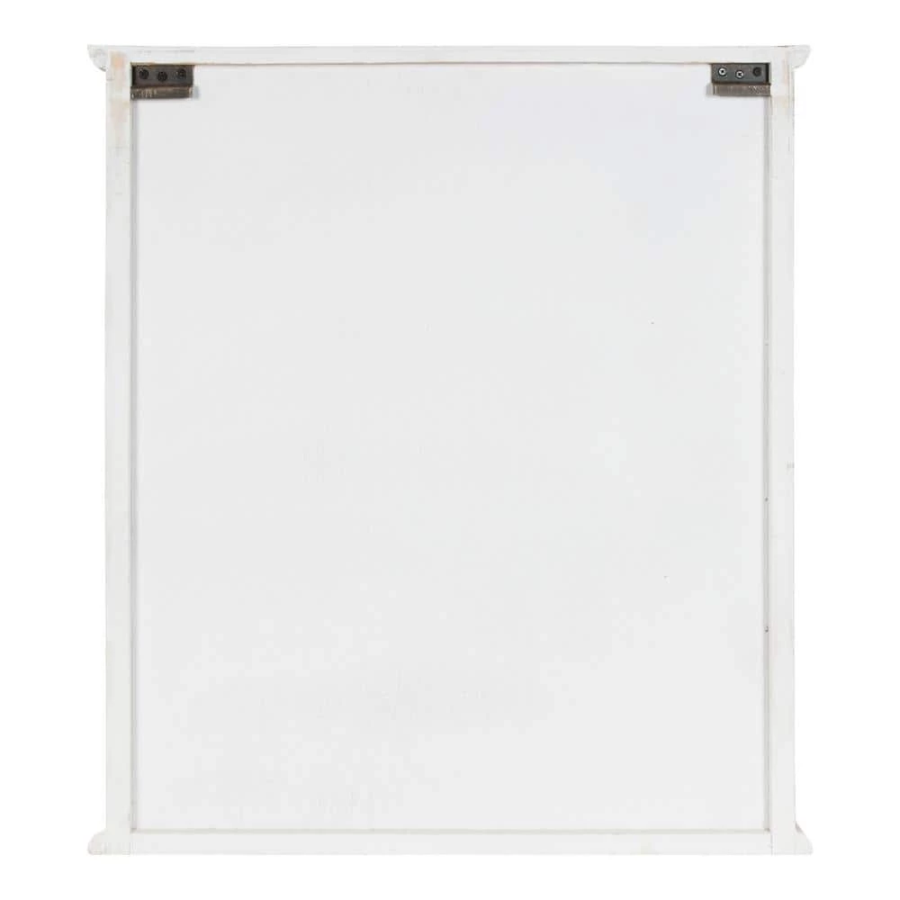 Quinlan 8 in. x 24 in. x 28 in. White/Brown Wood Floating Decorative Cubby Wall Shelf With Brackets by Kate and Laurel 8 Quinlan 8 in. x 24 in. x 28 in. White/Brown Wood Floating Decorative Cubby Wall Shelf With Brackets by Kate and Laurel - Image 6