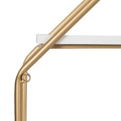 Lintz 7 in. x 31 in. x 31 in. White/Gold MDF Decorative Wall Shelf by Kate and Laurel 9 Lintz 7 in. x 31 in. x 31 in. White/Gold MDF Decorative Wall Shelf by Kate and Laurel -Kate and Laurel Shop white gold kate and laurel decorative shelving 213067 4f 1000