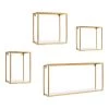 Mallory 24 in. x 12 in. x 5 in. White/Gold Decorative Wall Shelf by Kate and Laurel