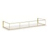 Benbrook 24 in. x 4 in. x 8 in. White/Gold Decorative Wall Shelf by Kate and Laurel