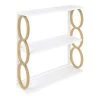 Ring 28 in. x 31 in. x 8 in. White/Gold Decorative Wall Shelf by Kate and Laurel 2 Ring 28 in. x 31 in. x 8 in. White/Gold Decorative Wall Shelf by Kate and Laurel -Kate and Laurel Shop white gold kate and laurel decorative shelving 216684 64 1000