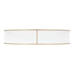 Delmar 5 in. x 26 in. x 21 in. White/Gold Metal Floating Decorative Wall Shelf Without Brackets by Kate and Laurel 10 Delmar 5 in. x 26 in. x 21 in. White/Gold Metal Floating Decorative Wall Shelf Without Brackets by Kate and Laurel -Kate and Laurel Shop white gold kate and laurel decorative shelving 219577 77 1000
