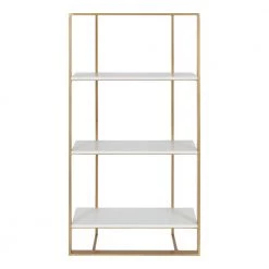 Kercheval 6 in. x 15 in. x 32 in. White/Gold Metal Floating Decorative Wall Shelf Without Brackets by Kate and Laurel 13 Kercheval 6 in. x 15 in. x 32 in. White/Gold Metal Floating Decorative Wall Shelf Without Brackets by Kate and Laurel -Kate and Laurel Shop white gold kate and laurel decorative shelving 219662 4f 1000