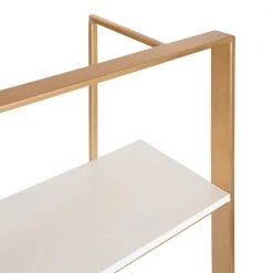 Kercheval 6 in. x 15 in. x 32 in. White/Gold Metal Floating Decorative Wall Shelf Without Brackets by Kate and Laurel 11 Kercheval 6 in. x 15 in. x 32 in. White/Gold Metal Floating Decorative Wall Shelf Without Brackets by Kate and Laurel -Kate and Laurel Shop white gold kate and laurel decorative shelving 219662 77 1000