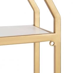 Adela 28.00 in. x 16.00 in. x 28.00 in. White MDF Floating Decorative Wall Shelf without Brackets by Kate and Laurel 14 Adela 28.00 in. x 16.00 in. x 28.00 in. White MDF Floating Decorative Wall Shelf without Brackets by Kate and Laurel -Kate and Laurel Shop white gold kate and laurel decorative shelving 221122 fa 1000