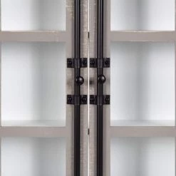 Hutchins 7 in. x 30 in. x 28 in. White/Gray Wood Floating Decorative Cubby Wall Shelf With Brackets by Kate and Laurel 10 Hutchins 7 in. x 30 in. x 28 in. White/Gray Wood Floating Decorative Cubby Wall Shelf With Brackets by Kate and Laurel -Kate and Laurel Shop white gray kate and laurel decorative shelving 216869 77 1000