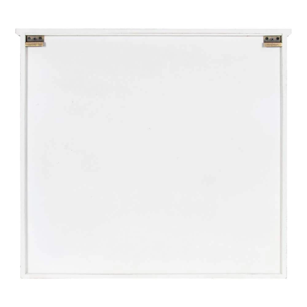 Hutchins 7 in. x 30 in. x 28 in. White/Gray Wood Floating Decorative Cubby Wall Shelf With Brackets by Kate and Laurel 8 Hutchins 7 in. x 30 in. x 28 in. White/Gray Wood Floating Decorative Cubby Wall Shelf With Brackets by Kate and Laurel - Image 6