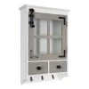 Hutchins 6 in. x 15 in. x 23 in. White/Gray Wood Decorative Cubby Wall Shelf with Hooks by Kate and Laurel -Kate and Laurel Shop white gray kate and laurel decorative shelving 216873 64 1000