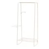 White Metal Clothes Rack 35.24 in. W x 596 in. H by IRIS -Kate and Laurel Shop white iris clothes racks 586004 64 1000