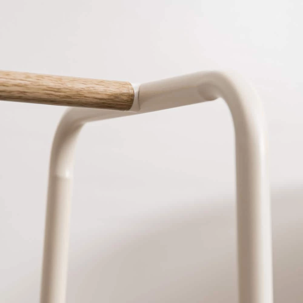 White Metal Clothes Rack 54.92 in. W x 596 in. H by IRIS 8 White Metal Clothes Rack 54.92 in. W x 596 in. H by IRIS - Image 6