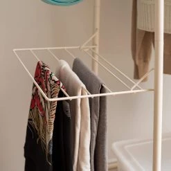 White Metal Clothes Rack 54.92 in. W x 596 in. H by IRIS 15 White Metal Clothes Rack 54.92 in. W x 596 in. H by IRIS -Kate and Laurel Shop white iris clothes racks 586006 4f 1000