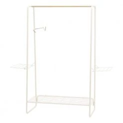 White Metal Clothes Rack 54.92 in. W x 596 in. H by IRIS