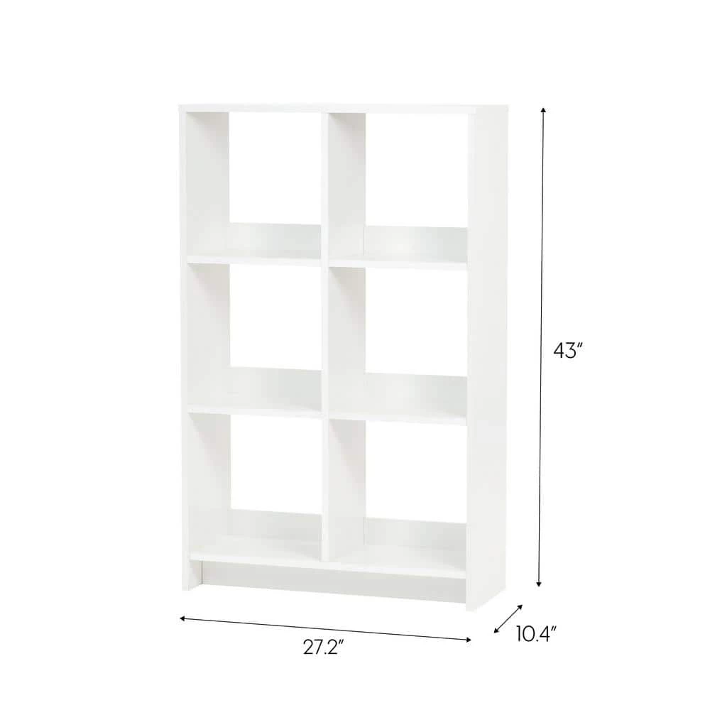 43 in. H x 27 in. W x 10 in. D White Heavy-Duty Decorative 6-Cube Organizer by IRIS 5 43 in. H x 27 in. W x 10 in. D White Heavy-Duty Decorative 6-Cube Organizer by IRIS - Image 3