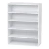 White 5-Tier Multi-Purpose Organizer Shelf (23.14 in. L x 11.63 in. W x 31.51 in. H) by IRIS -Kate and Laurel Shop white iris freestanding shelving units 596984 64 1000