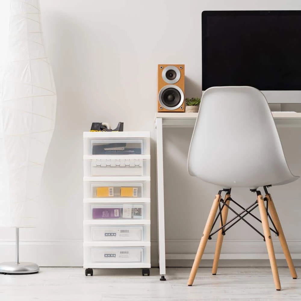 68 Qt. 6-Drawer Cart Storage Bin in White by IRIS 4 68 Qt. 6-Drawer Cart Storage Bin in White by IRIS - Image 2