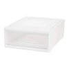 15.75 in. x 7 in. White Shallow Plastic Drawer by IRIS -Kate and Laurel Shop white iris storage drawers 129770 64 1000