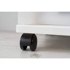 14.25 in. L x 12.05 in. W x 22.25 in. H 5-Drawer Storage Cart with Organizer Top in White and Pearl by IRIS -Kate and Laurel Shop white iris storage drawers 585007 fa 1000