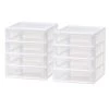 4-Drawer Desktop-Organizer Plastic-Drawer Office-Supplies File-Holder, 4.6 qt. by IRIS 2 4-Drawer Desktop-Organizer Plastic-Drawer Office-Supplies File-Holder, 4.6 qt. by IRIS -Kate and Laurel Shop white iris storage drawers 587013 64 1000