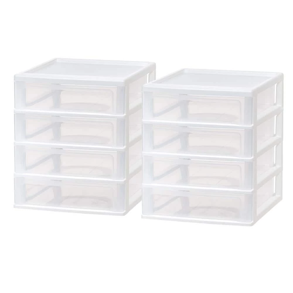 4-Drawer Desktop-Organizer Plastic-Drawer Office-Supplies File-Holder, 4.6 qt. by IRIS 3 4-Drawer Desktop-Organizer Plastic-Drawer Office-Supplies File-Holder, 4.6 qt. by IRIS