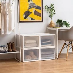 Kate and Laurel Shop -Kate and Laurel Shop white iris storage drawers 591053 c3 1000