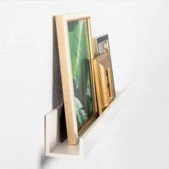 Levie 3 in. x 24 in. x 4 in. White MDF Decorative Wall Shelf by Kate and Laurel 11 Levie 3 in. x 24 in. x 4 in. White MDF Decorative Wall Shelf by Kate and Laurel -Kate and Laurel Shop white kate and laurel decorative shelving 211554 44 1000