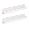 Levie 3 in. x 24 in. x 4 in. White MDF Decorative Wall Shelf by Kate and Laurel -Kate and Laurel Shop white kate and laurel decorative shelving 211554 64 1000