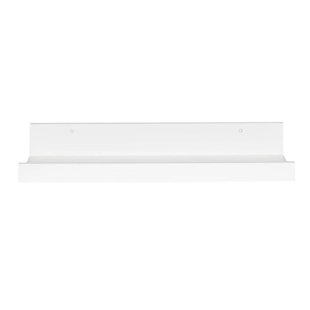 Levie 7 in. x 24 in. x 4 in. White MDF Decorative Wall Shelf by Kate and Laurel 4 Levie 7 in. x 24 in. x 4 in. White MDF Decorative Wall Shelf by Kate and Laurel - Image 2