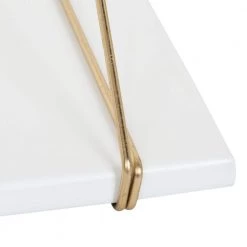 Vista 10 in. x 24 in. x 10 in. White Decorative Wall Shelf by Kate and Laurel 7 Vista 10 in. x 24 in. x 10 in. White Decorative Wall Shelf by Kate and Laurel -Kate and Laurel Shop white kate and laurel decorative shelving 211940 4f 1000