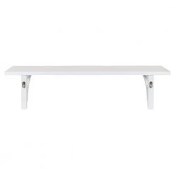 Corblynd 8 in. x 36 in. x 9 in. White Decorative Wall Shelf by Kate and Laurel -Kate and Laurel Shop white kate and laurel decorative shelving 212591 1f 1000