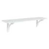 Corblynd 8 in. x 36 in. x 9 in. White Decorative Wall Shelf by Kate and Laurel 1 Corblynd 8 in. x 36 in. x 9 in. White Decorative Wall Shelf by Kate and Laurel -Kate and Laurel Shop white kate and laurel decorative shelving 212591 64 1000