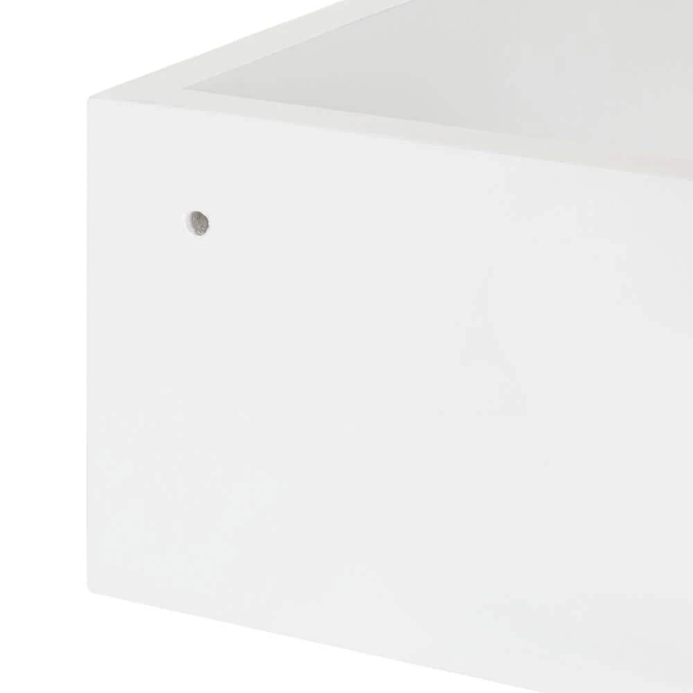 Levie 12 in. x 4 in. x 12 in. White Decorative Wall Shelf by Kate and Laurel 6 Levie 12 in. x 4 in. x 12 in. White Decorative Wall Shelf by Kate and Laurel - Image 4