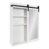 Wexton 5 in. x 22 in. x 28 in. White MDF Floating Decorative Cubby Wall Shelf With Brackets by Kate and Laurel 2 Wexton 5 in. x 22 in. x 28 in. White MDF Floating Decorative Cubby Wall Shelf With Brackets by Kate and Laurel -Kate and Laurel Shop white kate and laurel decorative shelving 218328 64 1000