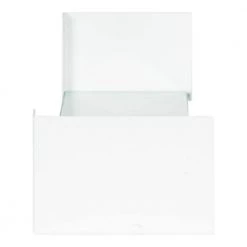 Rodi 6 in. x 24 in. x 1 in. White Metal Floating Decorative Wall Shelf Without Brackets by Kate and Laurel -Kate and Laurel Shop white kate and laurel decorative shelving 218921 4f 1000