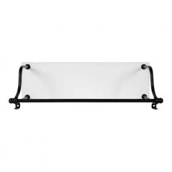 Walters 32.00 in. x 20.62 in. x 32.00 in. White Wood Floating Decorative Wall Shelf without Brackets by Kate and Laurel -Kate and Laurel Shop white kate and laurel decorative shelving 221124 77 1000