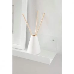 Mezzo 4.50 in. D 23.75 in. W 3.25 in. H White Metal Floating Decorative Wall Shelf by Kate and Laurel 18 Mezzo 4.50 in. D 23.75 in. W 3.25 in. H White Metal Floating Decorative Wall Shelf by Kate and Laurel -Kate and Laurel Shop white kate and laurel decorative shelving 222052 76 1000