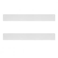 Mezzo 4.50 in. D 23.75 in. W 3.25 in. H White Metal Floating Decorative Wall Shelf by Kate and Laurel 13 Mezzo 4.50 in. D 23.75 in. W 3.25 in. H White Metal Floating Decorative Wall Shelf by Kate and Laurel -Kate and Laurel Shop white kate and laurel decorative shelving 222052 77 1000