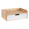 Kitt 6.61 in. x 18 in. x 6.61 in. White Wood Floating Decorative Wall Shelf with Brackets by Kate and Laurel 2 Kitt 6.61 in. x 18 in. x 6.61 in. White Wood Floating Decorative Wall Shelf with Brackets by Kate and Laurel -Kate and Laurel Shop white natural kate and laurel decorative shelving 221483 64 1000